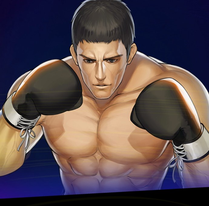 A PrizeFighter boxer squaring up